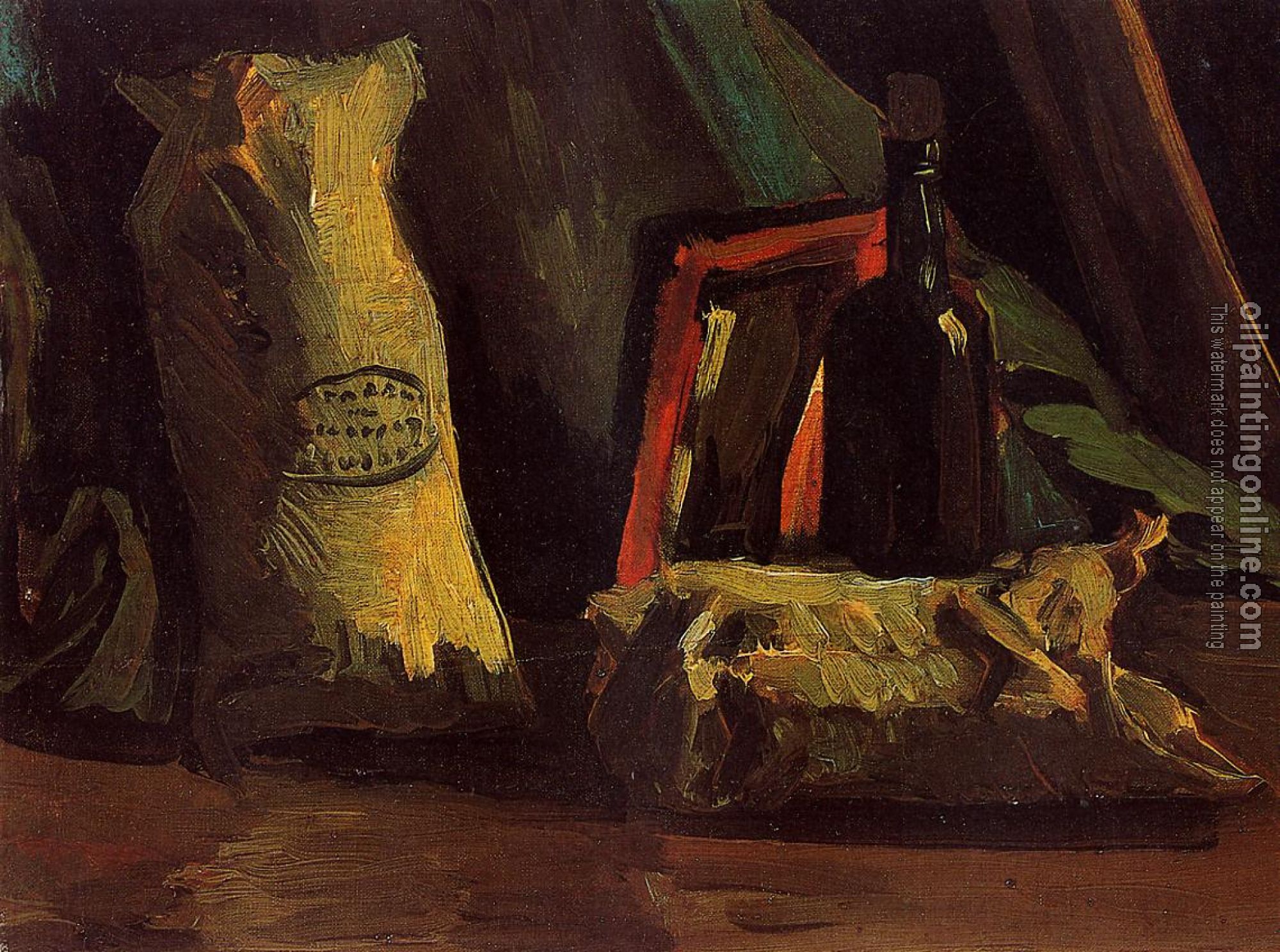 Gogh, Vincent van - Still Life with Two Sacks and a Bottle